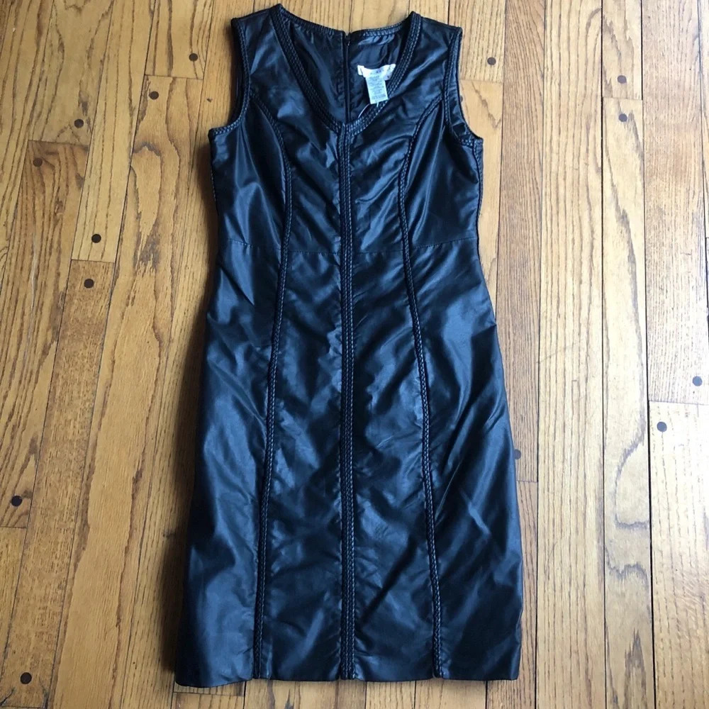 Max Studio Leather/Braided Dress